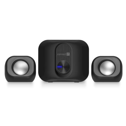 CONNECT IT CSP-2100-BK - LED Conjunto de altavoces con subwoofer 11W/5V negro
