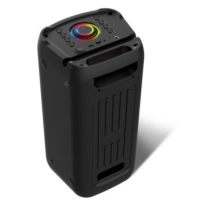 CONNECT IT HSP-3050-BK - LED Altavoz inalámbrico con un micrófono 60W/5V 4500 mAh negro + control remoto