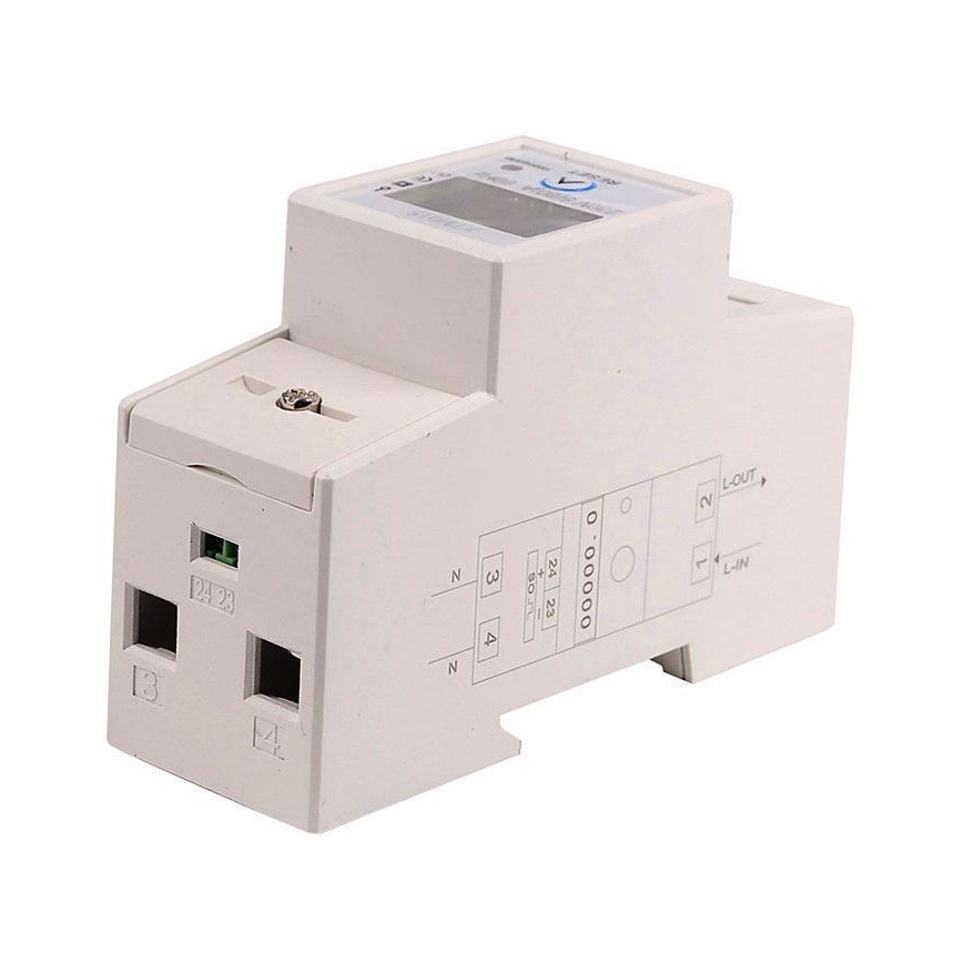 Contador eléctrico monofásico para raíl DIN DDS015