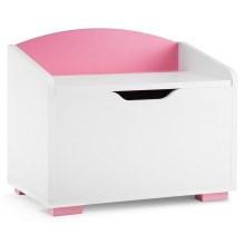 Contenedor infantil PABIS 50x60 cm blanco/rosa