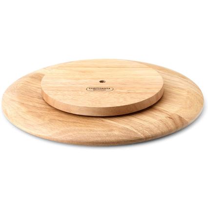 Continenta C3012 - Bandeja giratoria 30x3,5 cm madera de caucho