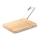 Continenta C3028 - Tabla de cocina para cortar queso 24x17,5 cm madera de caucho