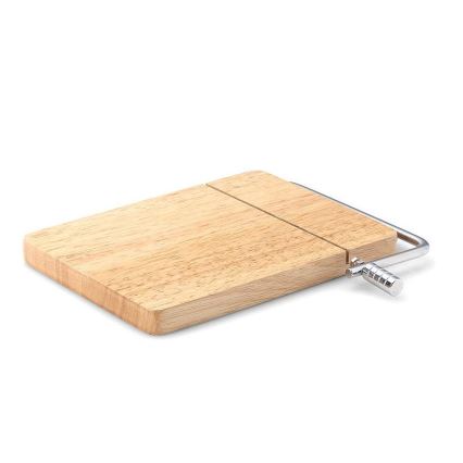 Continenta C3028 - Tabla de cocina para cortar queso 24x17,5 cm madera de caucho