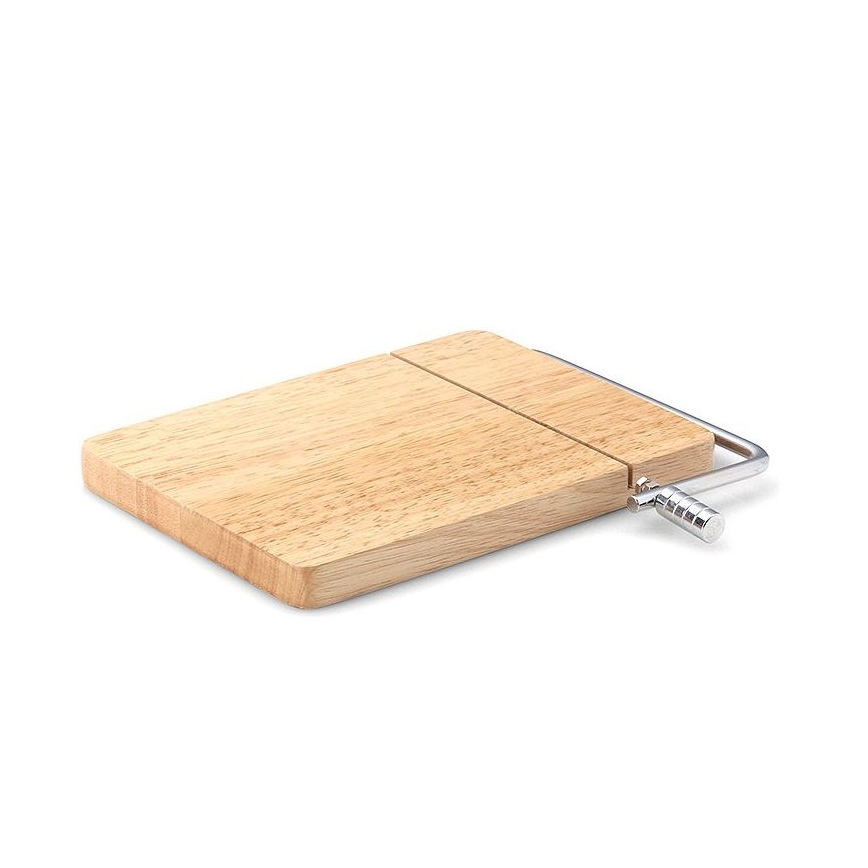 Continenta C3028 - Tabla de cocina para cortar queso 24x17,5 cm madera de caucho