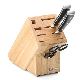 Continenta C30514 - Soporte para cuchillos 22x11,5x22 cm madera de caucho