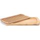 Continenta C3078 - Tabla de corte de cocina para pan 45x26 cm madera de caucho