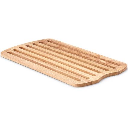 Continenta C3078 - Tabla de corte de cocina para pan 45x26 cm madera de caucho