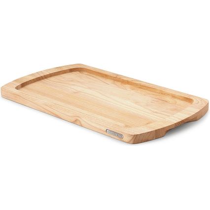 Continenta C3078 - Tabla de corte de cocina para pan 45x26 cm madera de caucho