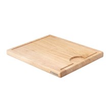 Continenta C3233 - Tabla de cortar de cocina 37x29 cm madera de caucho