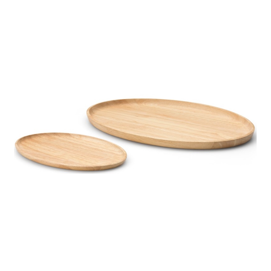Continenta C3285 - Bandeja para servir 36,5x25 cm madera de caucho