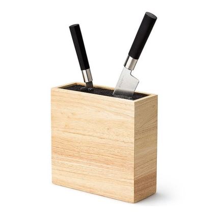 Continenta C3314 - Soporte para cuchillos con inserto flexible 22x9x21,5 cm madera de caucho