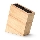 Continenta C3316 - Soporte para cuchillos con inserto flexible 22x22 cm madera de caucho
