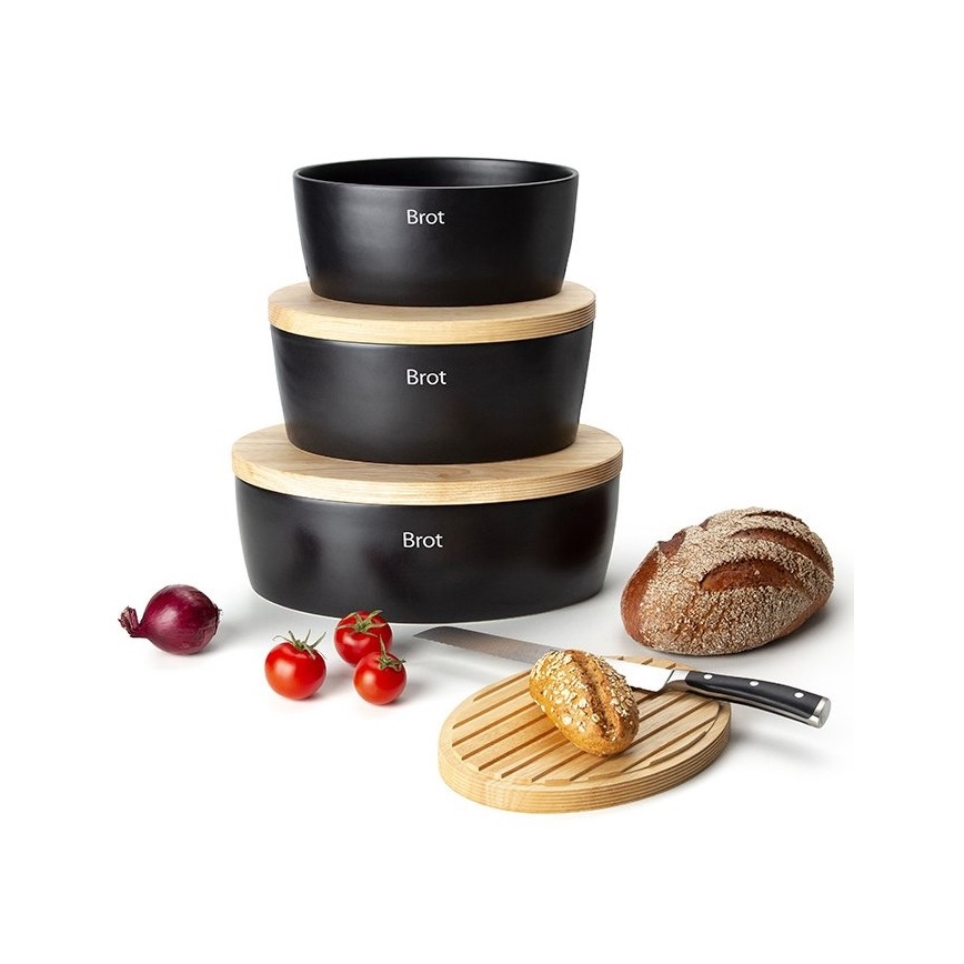 Continenta C3732 - Panera 13,5x36 cm negro/beige