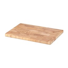 Continenta C4015 - Tabla de cortar de cocina 26x18 cm madera de caucho