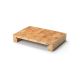 Continenta C4027 - Tabla de cortar de cocina con cuenco 48x32,5 cm madera de caucho