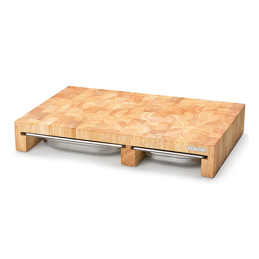 Continenta C4028 - SET 1x Tabla de cortar de cocina de 50x32,5 cm + 3x madera de caucho
