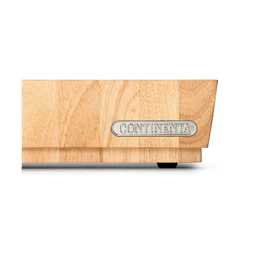 Continenta C4041 - Tabla de cortar de cocina 40x30 cm madera de caucho