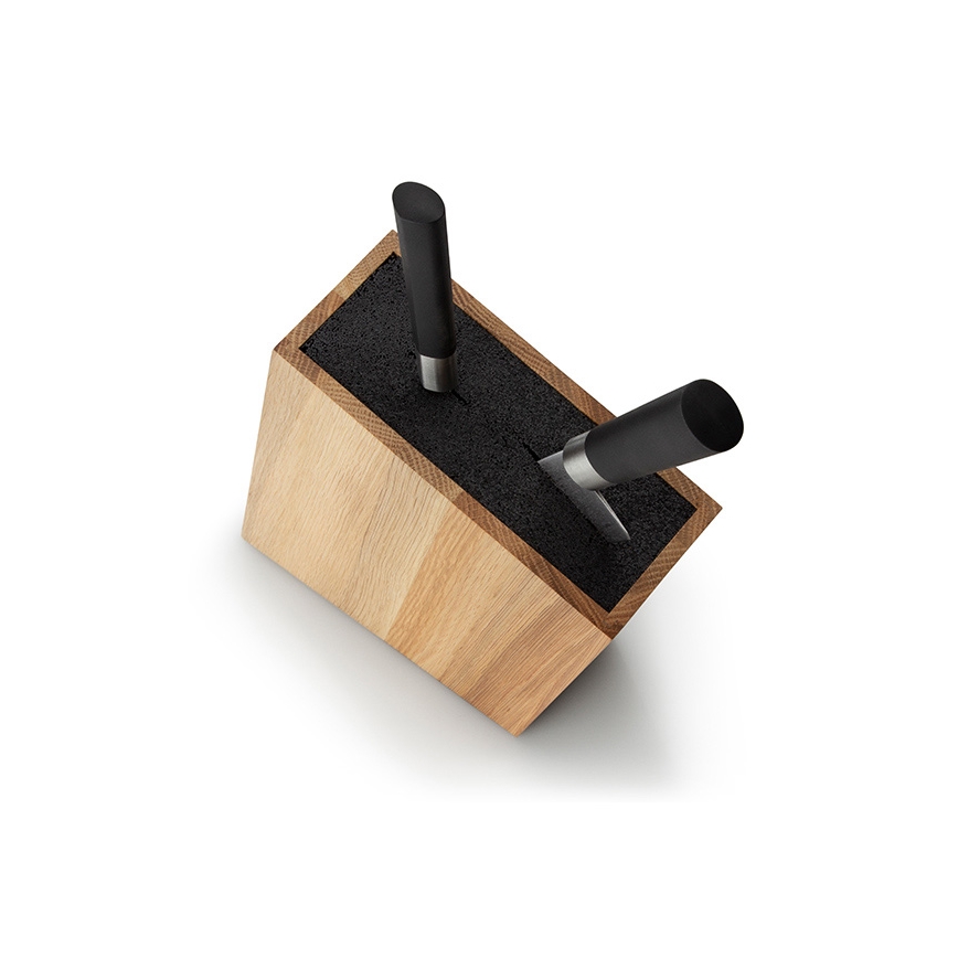 Continenta C4150 - Soporte para cuchillos con inserto flexible 18x28,5 cm roble