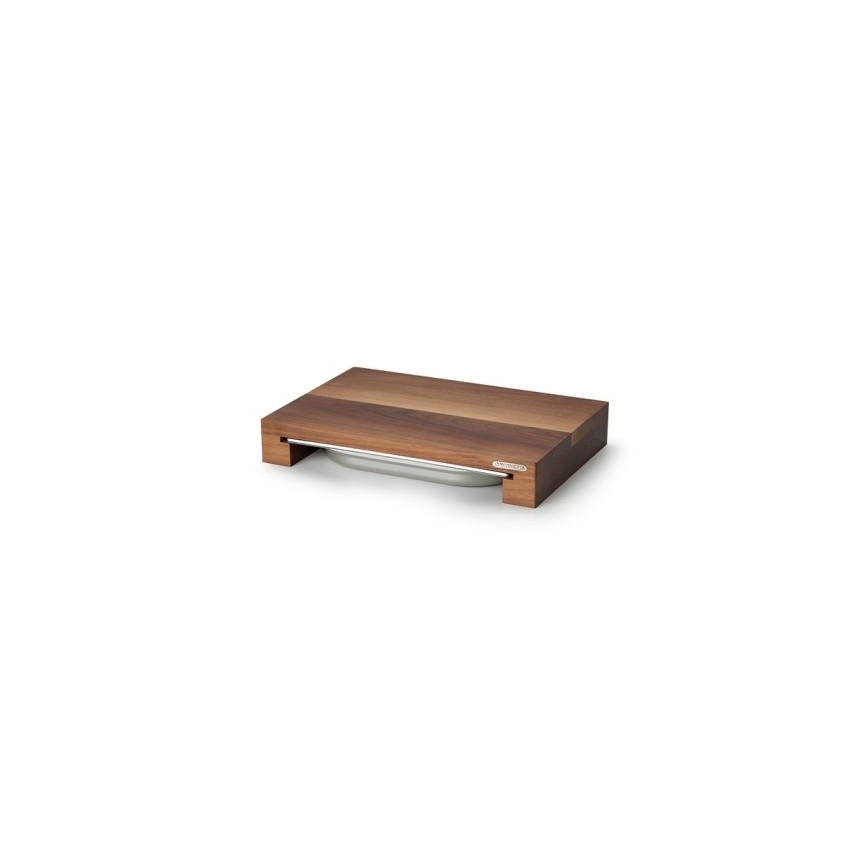 Continenta C4210 - Tabla de cortar de cocina con cuenco 39x27 cm nogal