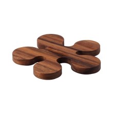 Continenta C4881 - Alfombra de madera para maceta 16x1,2 cm acacia