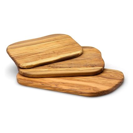 Continenta C4972 - Tabla de corte de cocina 25x15 cm madera de olivo