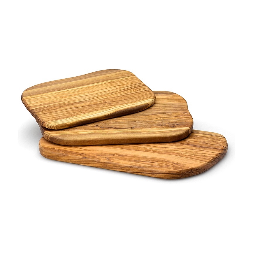 Continenta C4972 - Tabla de corte de cocina 25x15 cm madera de olivo