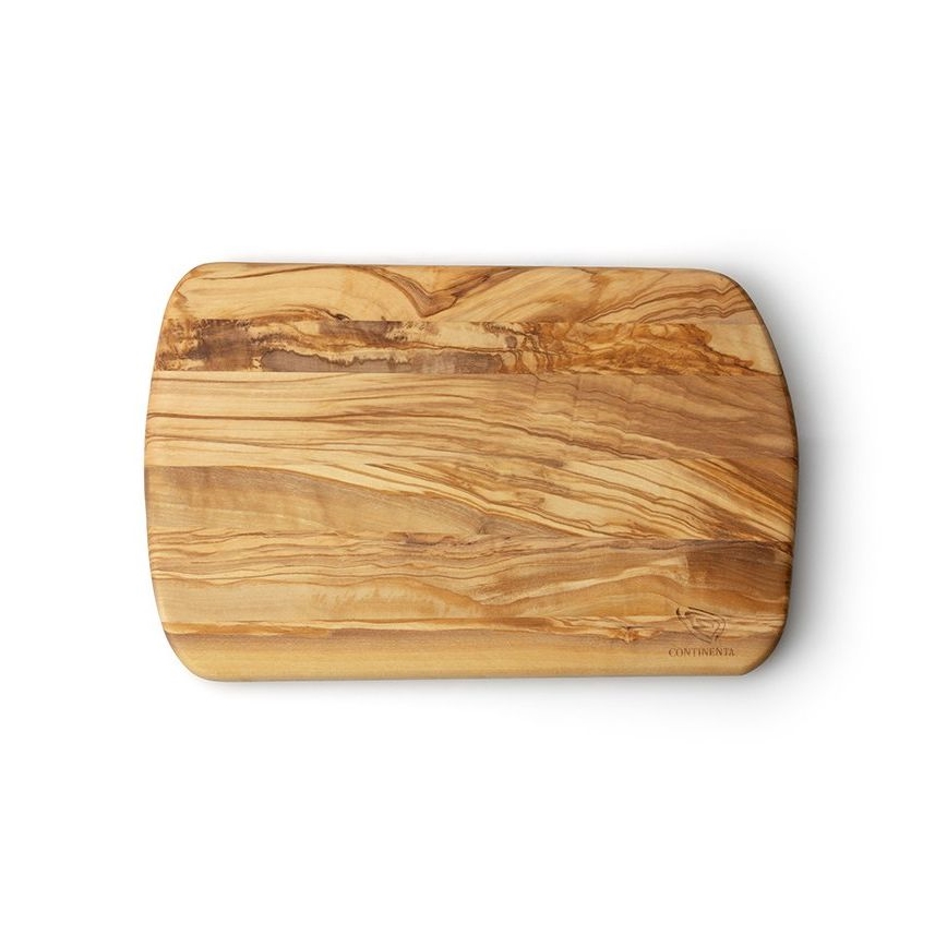 Continenta C4972 - Tabla de corte de cocina 25x15 cm madera de olivo