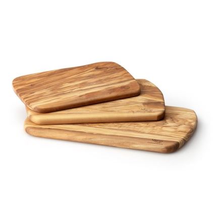 Continenta C4972 - Tabla de corte de cocina 25x15 cm madera de olivo