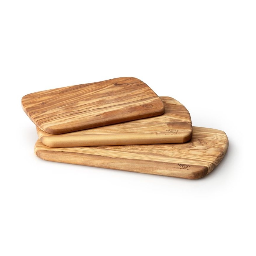 Continenta C4972 - Tabla de corte de cocina 25x15 cm madera de olivo