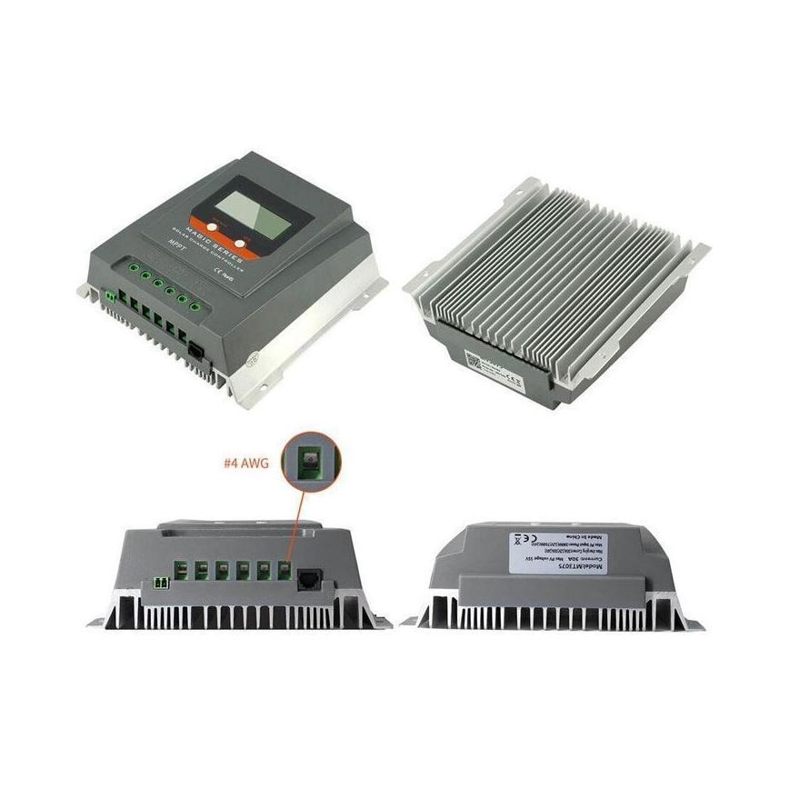 Controlador de carga solar MPPT MT2075 12/24V/20A