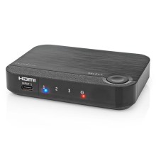 Conversor profesional de tres puertos HDMI a 4K USB-C a HDMI.