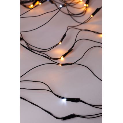 Cortina de Navidad LED exterior NET 240xLED/7,2W/230V 1,5x2 m IP44 blanco cálido