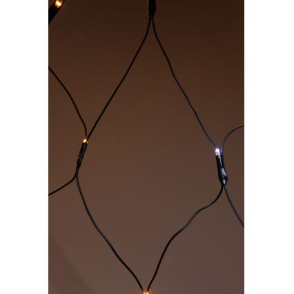 Cortina de Navidad LED exterior NET 240xLED/7,2W/230V 1,5x2 m IP44 blanco cálido