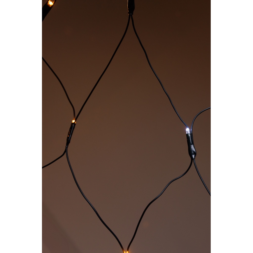 Cortina de Navidad LED exterior NET 240xLED/7,2W/230V 1,5x2 m IP44 blanco cálido