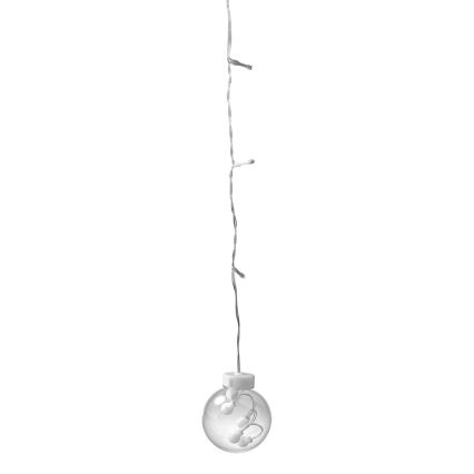 Cortina de Navidad LED WISH BALLS 108xLED/8 funciones 4,5 m blanco cálido