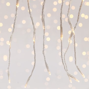 Cortina LED de Navidad para exterior CURTAIN 360xLED/3,6W/230V 2x2 m IP44 blanco cálido