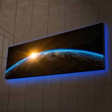 Cuadro LED decorativo con iluminación LED/1x9V 6LR61