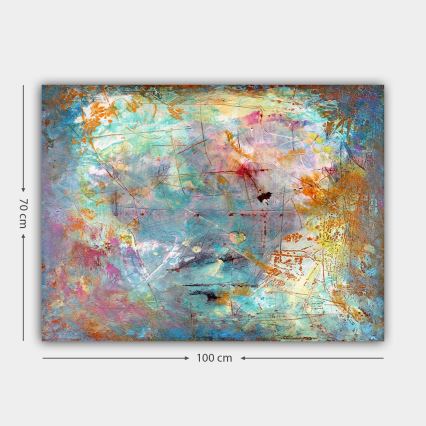 Cuadro mural sobre lienzo 70x100 cm multicolor