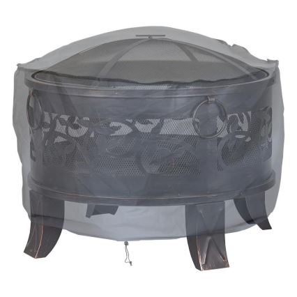 Cubierta para fogata 93x58 cm gris