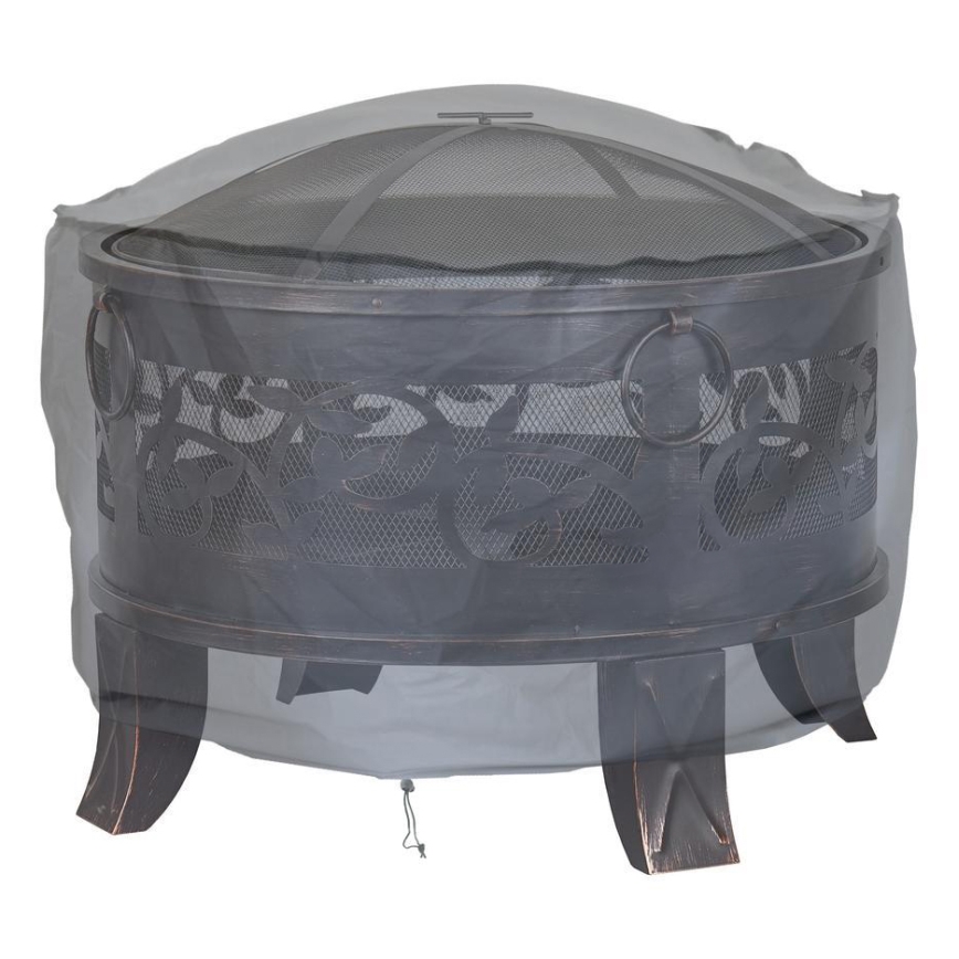 Cubierta para fogata 93x58 cm gris