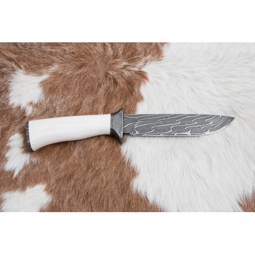 Cuchillo exclusivo de Damasco 15 cm Colmillo de mamut