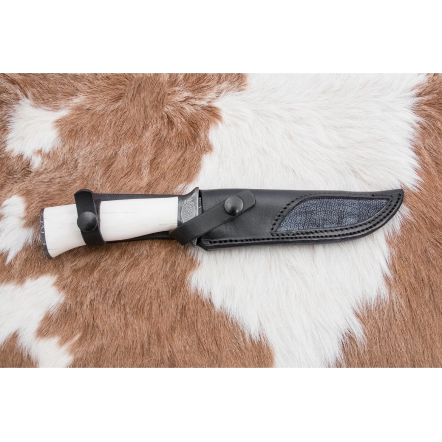 Cuchillo exclusivo de Damasco 15 cm Colmillo de mamut