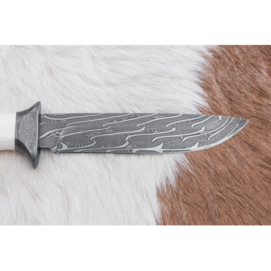 Cuchillo exclusivo de Damasco 15 cm Colmillo de mamut