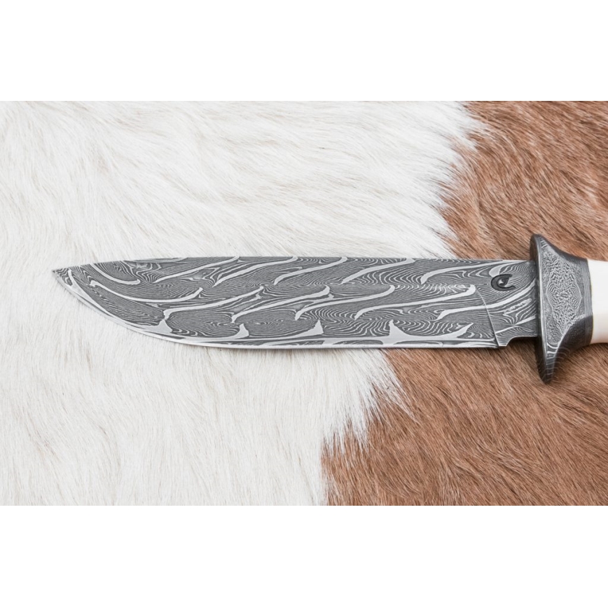Cuchillo exclusivo de Damasco 15 cm Colmillo de mamut