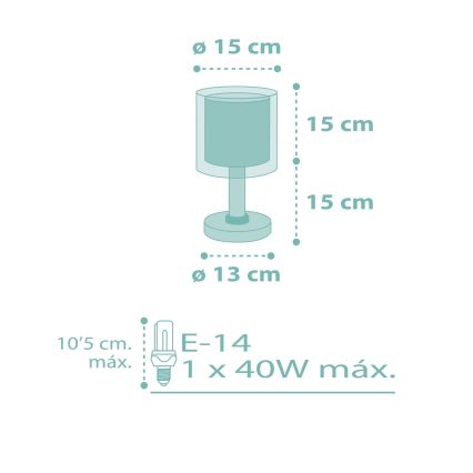 Dalber 41001H - Lámpara infantil DOTS 1xE14/40W/230V