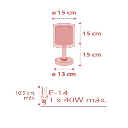 Dalber 41001S - Lámpara infantil DOTS 1xE14/40W/230V