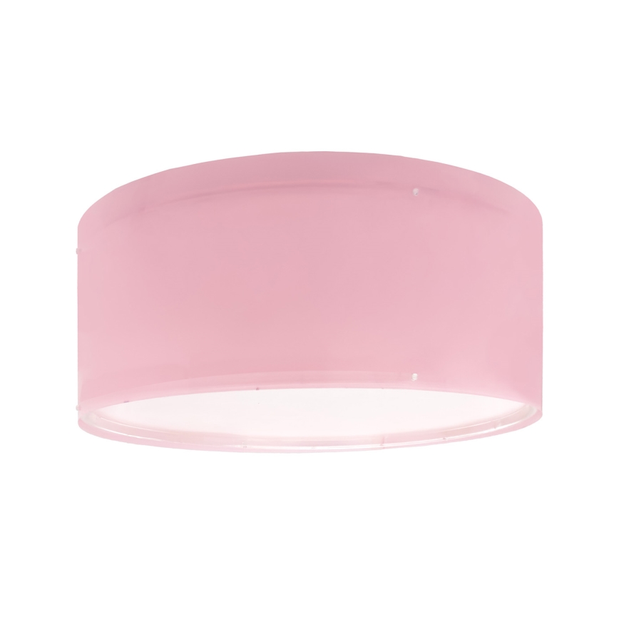 Dalber 42006S - Plafón infantil COLOR LIGHT 2xE27/15W/230V rosa