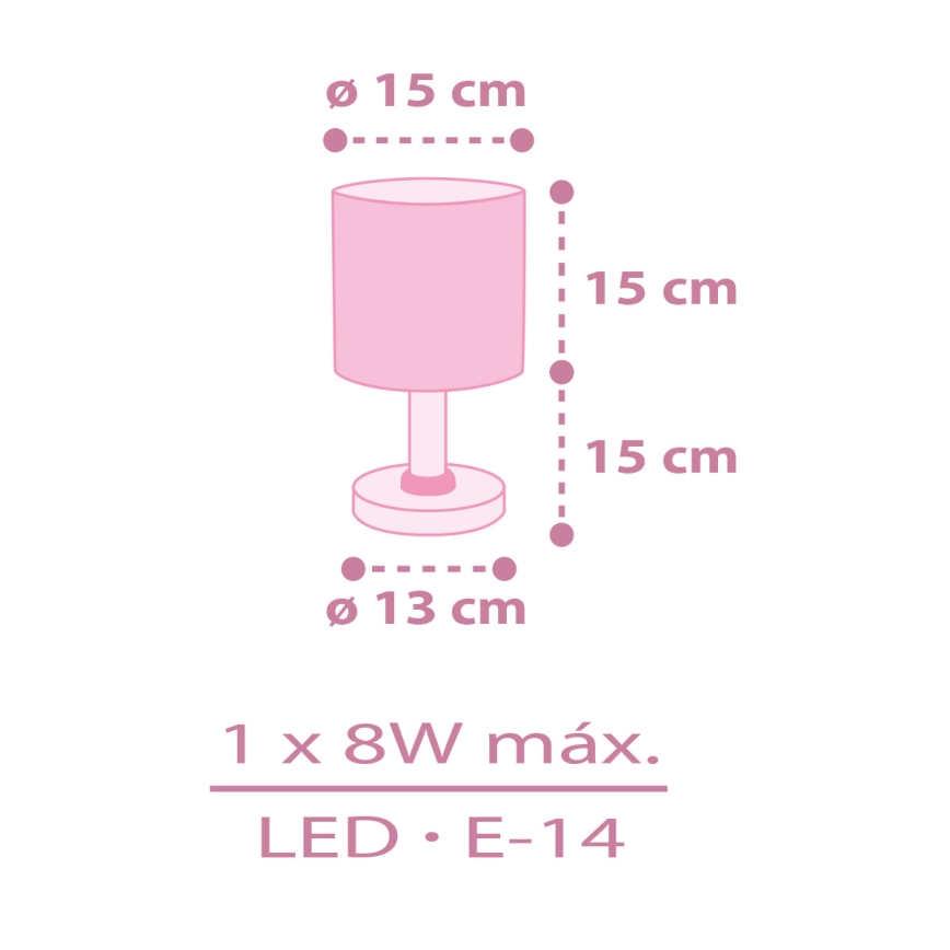 Dalber 42491 - Lámpara infantil FAIRY DREAMS 1xE14/8W/230V
