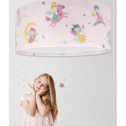 Dalber 42496 - Plafón infantil FAIRY DREAMS 2xE27/15W/230V