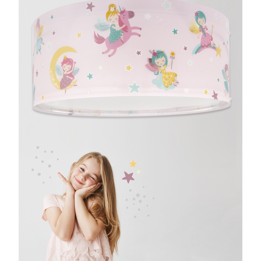 Dalber 42496 - Plafón infantil FAIRY DREAMS 2xE27/15W/230V
